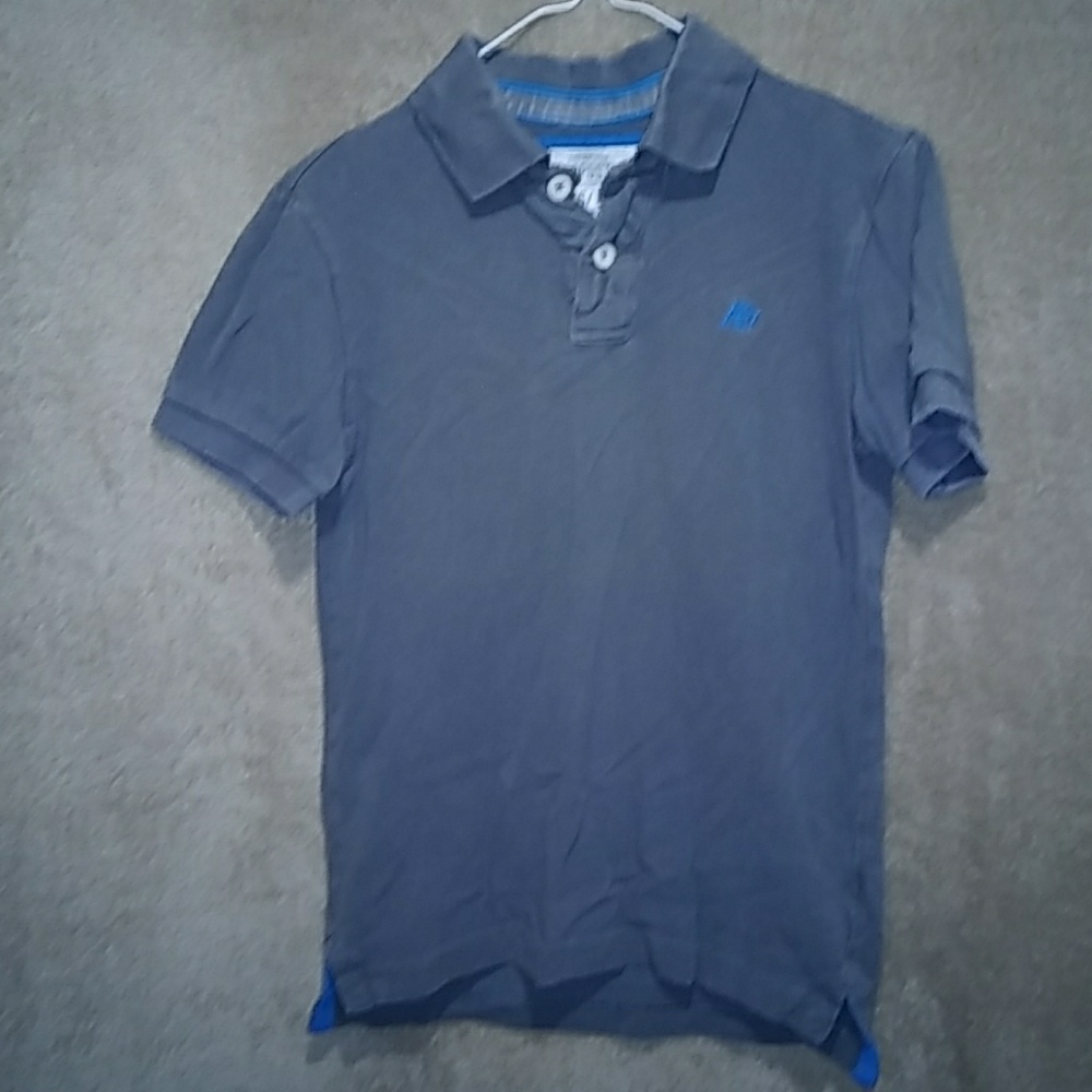 Aero button up collared boys tshirt